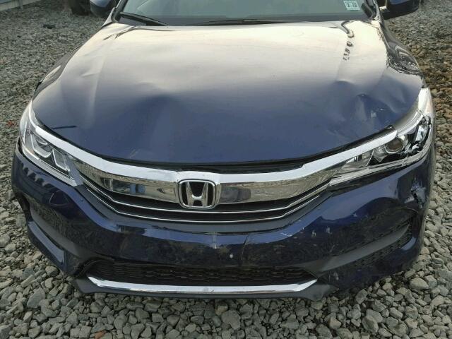 1HGCR2F35HA124353 - 2017 HONDA ACCORD LX BLUE photo 9