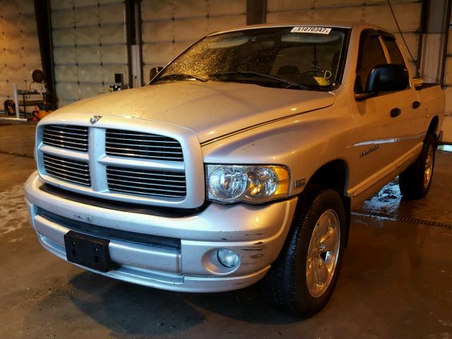 1D7HU18D55S222393 - 2005 DODGE RAM 1500 S SILVER photo 2