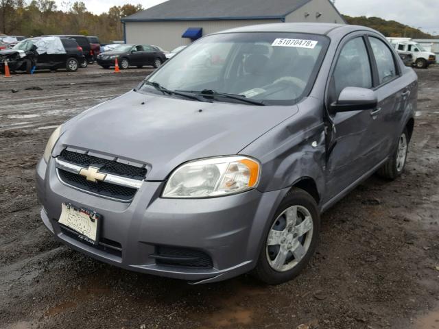 KL1TD56698B125418 - 2008 CHEVROLET AVEO BASE Сұр фото 2