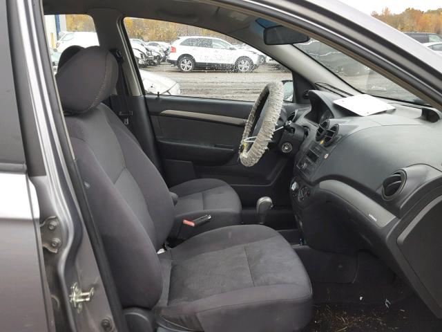 KL1TD56698B125418 - 2008 CHEVROLET AVEO BASE Сұр фото 5