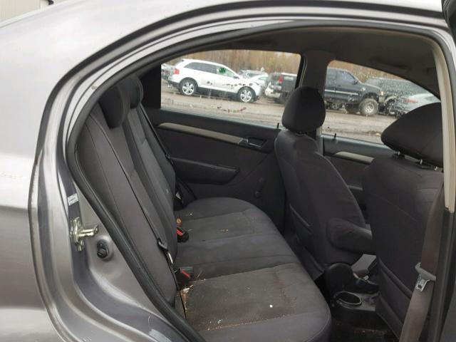 KL1TD56698B125418 - 2008 CHEVROLET AVEO BASE Сұр фото 6