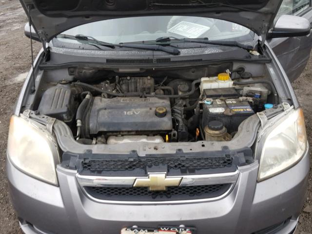 KL1TD56698B125418 - 2008 CHEVROLET AVEO BASE Сұр фото 7