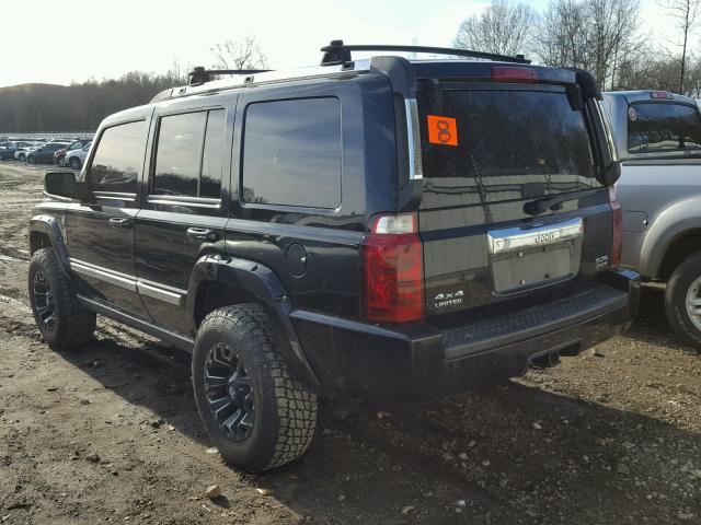 1J8HG58206C139479 - 2006 JEEP COMMANDER BLACK photo 3