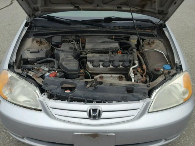 2HGES16503H590288 - 2003 HONDA CIVIC LX SILVER photo 7