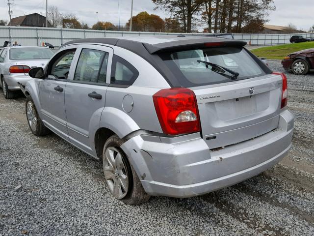 1B3HB48B47D155004 - 2007 DODGE CALIBER SX SILVER photo 3