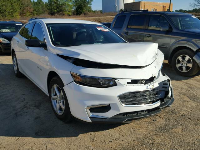 1G1ZB5ST5HF193642 - 2017 CHEVROLET MALIBU LS WHITE photo 1