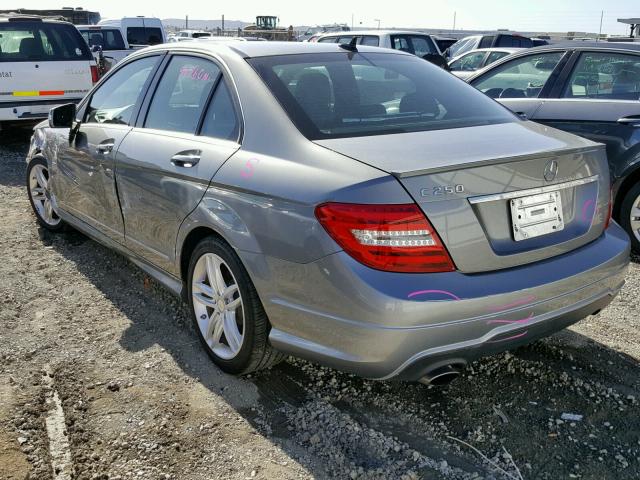 WDDGF4HB2CR210938 - 2012 MERCEDES-BENZ C 250 GRAY photo 3