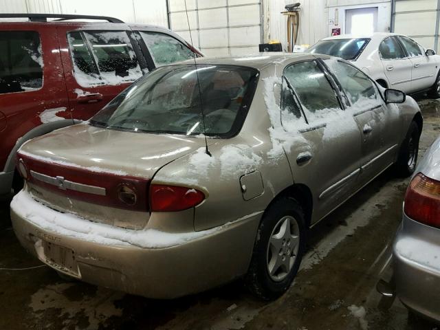 1G1JC52F437337527 - 2003 CHEVROLET CAVALIER BEIGE photo 4