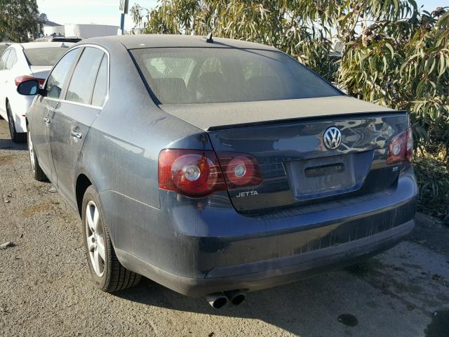 3VWRZ71K08M123387 - 2008 VOLKSWAGEN JETTA SE BLUE photo 3