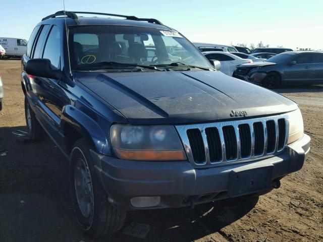 1J4GW48N81C738479 - 2001 JEEP GRAND CHER BLUE photo 1