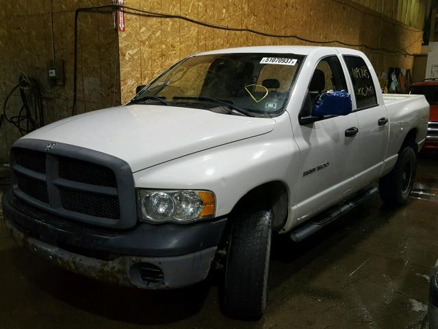 1D7HU18N45J550550 - 2005 DODGE RAM 1500 S WHITE photo 2