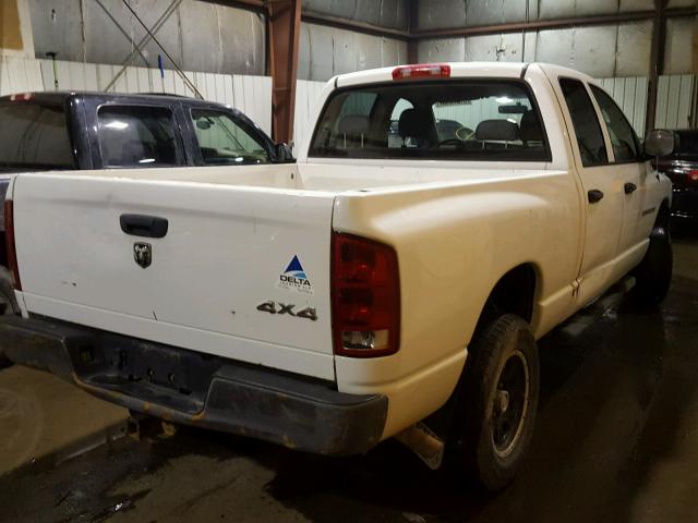 1D7HU18N45J550550 - 2005 DODGE RAM 1500 S WHITE photo 4