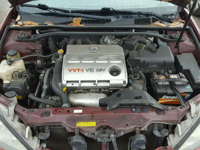 4T1BF30K95U101589 - 2005 TOYOTA CAMRY LE წითელი ფოტო 7