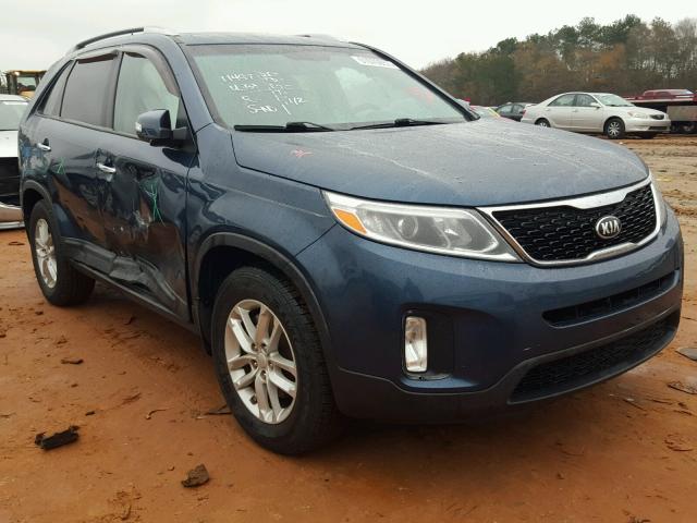 5XYKT4A63FG554792 - 2015 KIA SORENTO LX BLUE photo 1