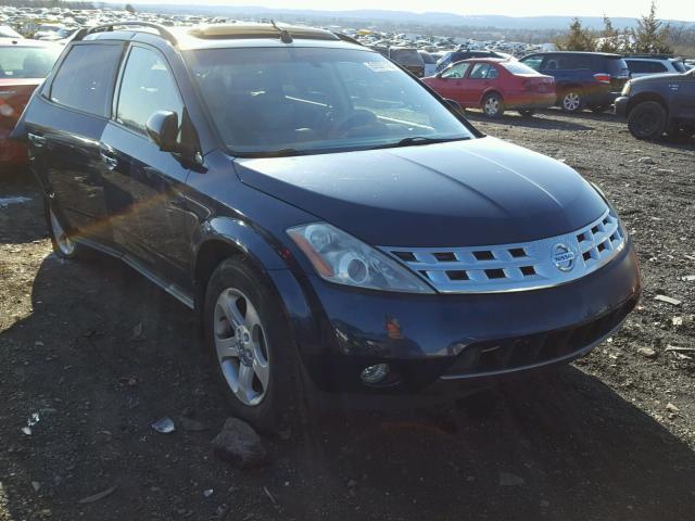 JN8AZ08W84W301819 - 2004 NISSAN MURANO SL BLUE photo 1