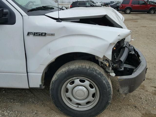 1FTMF1CM0EKF61072 - 2014 FORD F150 WHITE photo 9