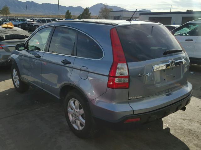 3CZRE38569G701915 - 2009 HONDA CR-V EX BLUE photo 3