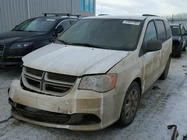 2C4RDGBG5HR625946 - 2017 DODGE GRAND CARA WHITE photo 2