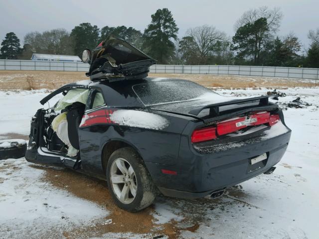 2B3CJ4DG6BH525539 - 2011 DODGE CHALLENGER BLACK photo 3