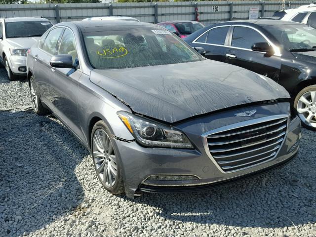 KMHGN4JF6HU173242 - 2017 GENESIS G80 ULTIMA GRAY photo 1