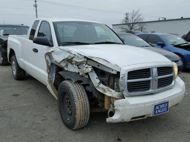 1D7HE42K97S166239 - 2007 DODGE DAKOTA SLT WHITE photo 1