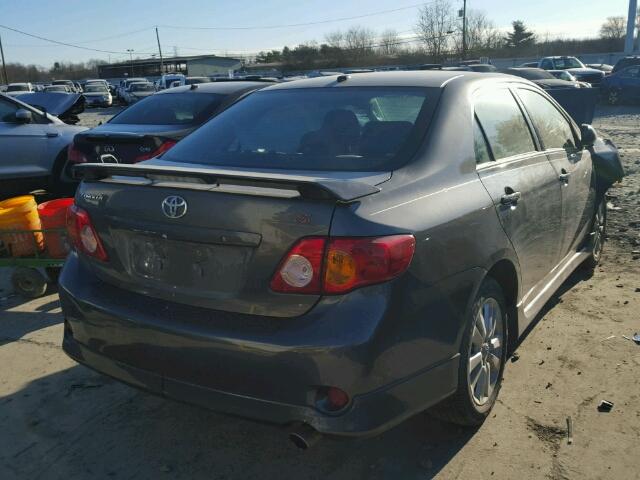 2T1BU4EE9AC459267 - 2010 TOYOTA COROLLA BA GRAY photo 4