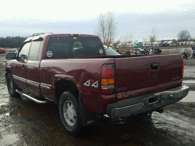 2GTEK19T9X1545969 - 1999 GMC NEW SIERRA MAROON photo 3