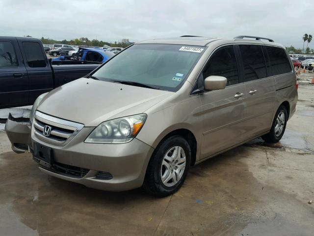 5FNRL38697B108444 - 2007 HONDA ODYSSEY EX SILVER photo 2