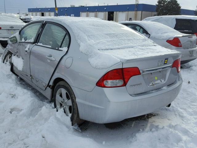 19XFA16689E009901 - 2009 HONDA CIVIC SILVER photo 3