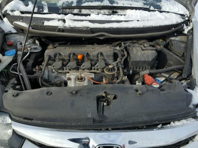 19XFA16689E009901 - 2009 HONDA CIVIC SILVER photo 7