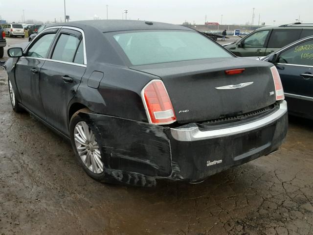 2C3CCARG8EH356147 - 2014 CHRYSLER 300 BLACK photo 3