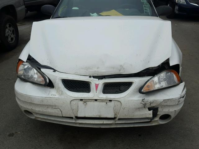 1G2NE52E75M149801 - 2005 PONTIAC GRAND AM S WHITE photo 7