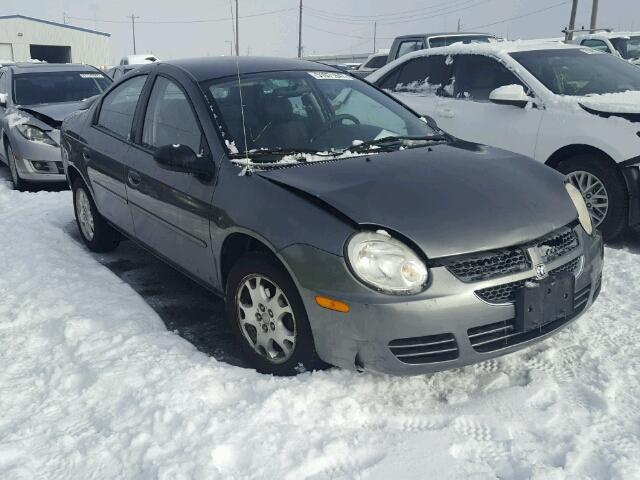 1B3ES56C05D195694 - 2005 DODGE NEON SXT GRAY photo 1