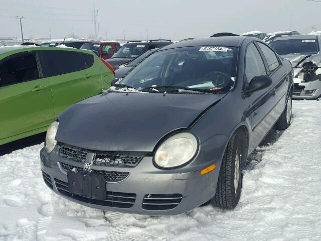 1B3ES56C05D195694 - 2005 DODGE NEON SXT GRAY photo 2