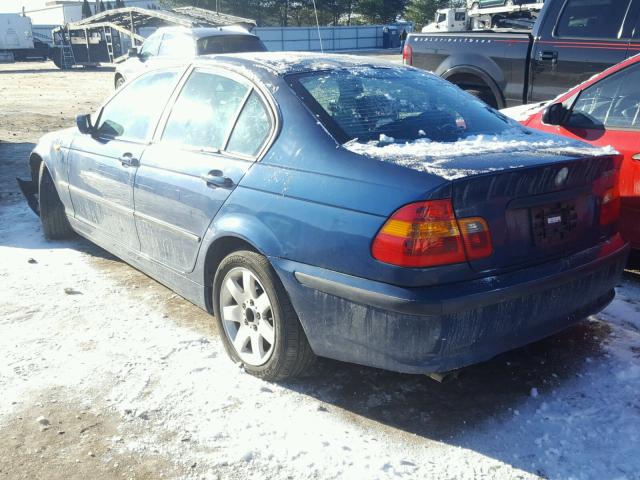 WBAET37492NG72667 - 2002 BMW 325 I BLUE photo 3