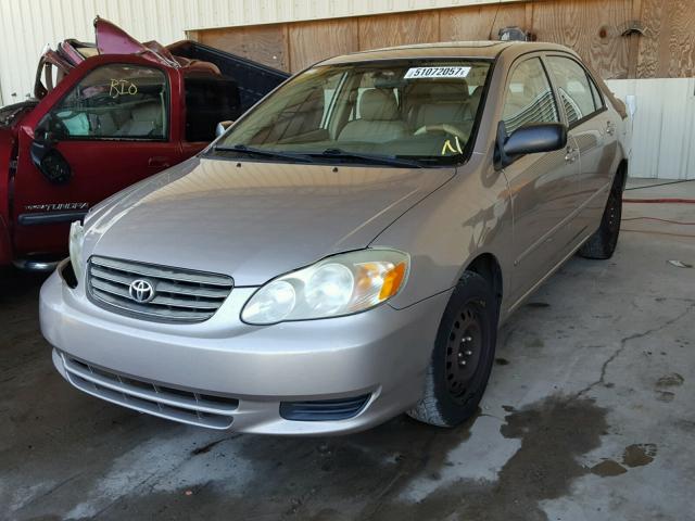 1NXBR32E93Z139397 - 2003 TOYOTA COROLLA CE TAN photo 2