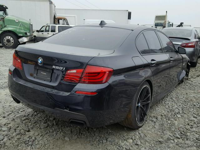 WBAFR9C58BC758176 - 2011 BMW 550 I BLUE photo 4