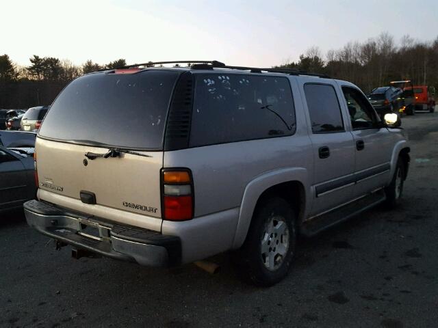 1GNFK16T54J133369 - 2004 CHEVROLET SUBURBAN K GRAY photo 4