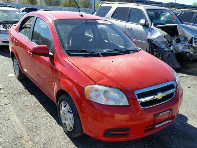 KL1TD56E09B604657 - 2009 CHEVROLET AVEO LS RED photo 1