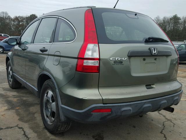 JHLRE38338C056598 - 2008 HONDA CR-V LX GREEN photo 3