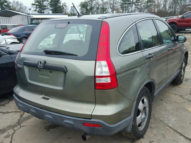 JHLRE38338C056598 - 2008 HONDA CR-V LX GREEN photo 4