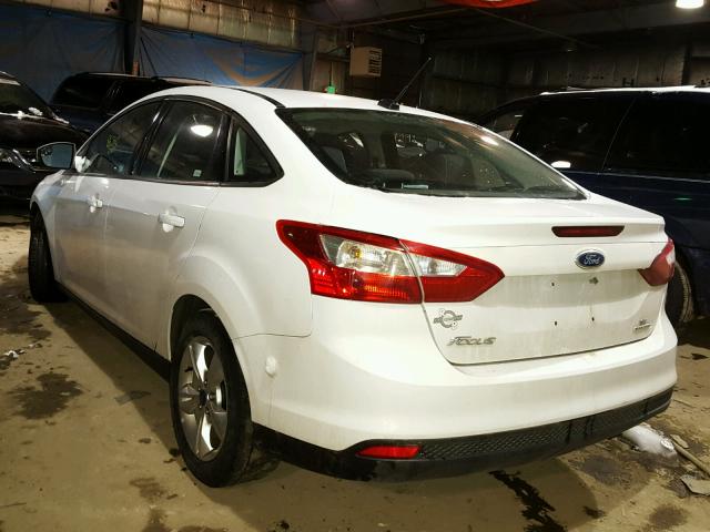 1FADP3F20EL186562 - 2014 FORD FOCUS SE WHITE photo 3