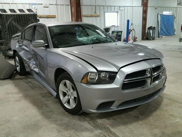 2B3CL3CG3BH527836 - 2011 DODGE CHARGER SILVER photo 1