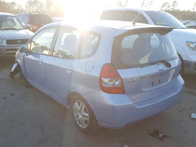 JHMGD37458S045706 - 2008 HONDA FIT BLUE photo 3