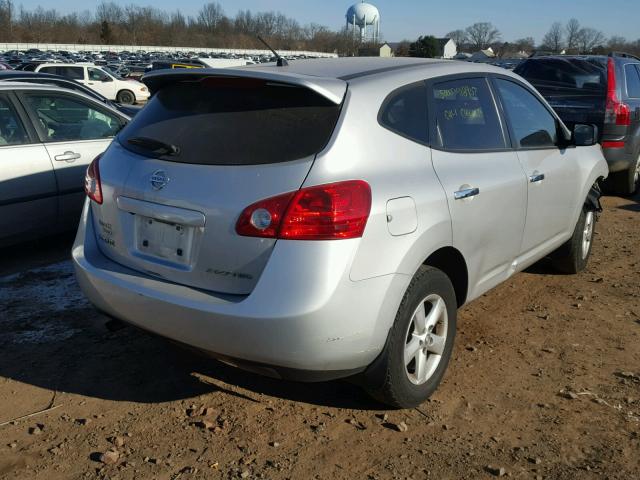 JN8AS5MV4AW143716 - 2010 NISSAN ROGUE S SILVER photo 4