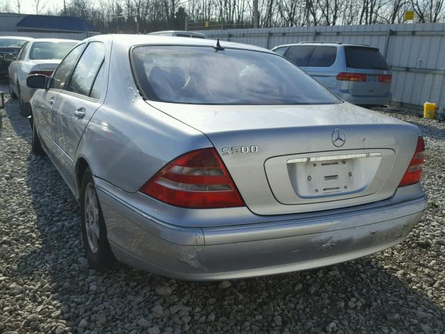 WDBNG75J31A146611 - 2001 MERCEDES-BENZ S 500 SILVER photo 3