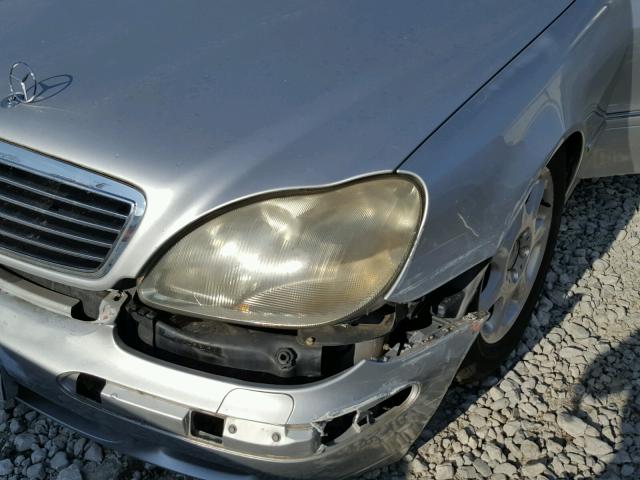 WDBNG75J31A146611 - 2001 MERCEDES-BENZ S 500 SILVER photo 9