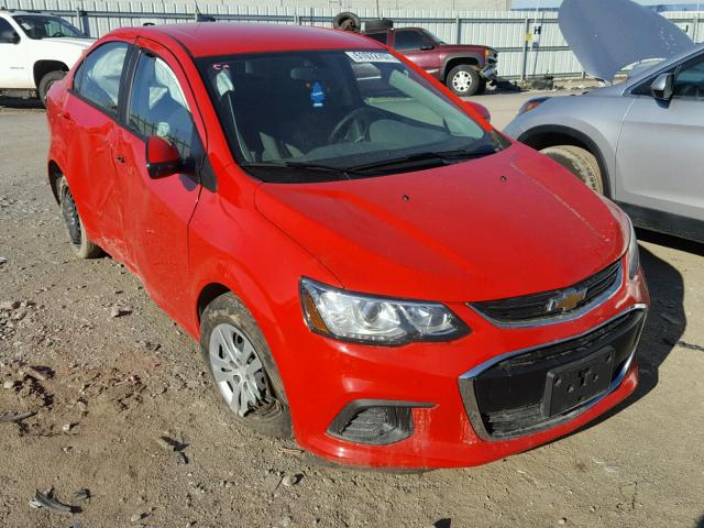 1G1JB5SH2H4166693 - 2017 CHEVROLET SONIC LS 红色 照片 1