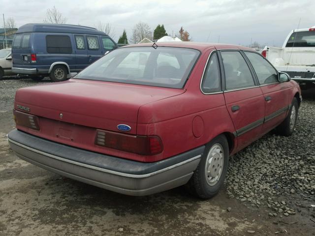 1FACP5248MG234766 - 1991 FORD TAURUS GL MAROON photo 4