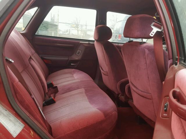 1FACP5248MG234766 - 1991 FORD TAURUS GL MAROON photo 6